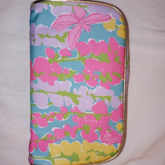 🆕Lilly Pulitzer BUNDLE Eyeglass Case & Floral Estee Lauder Makeup Toiletry Bag - Picture 13 of 15